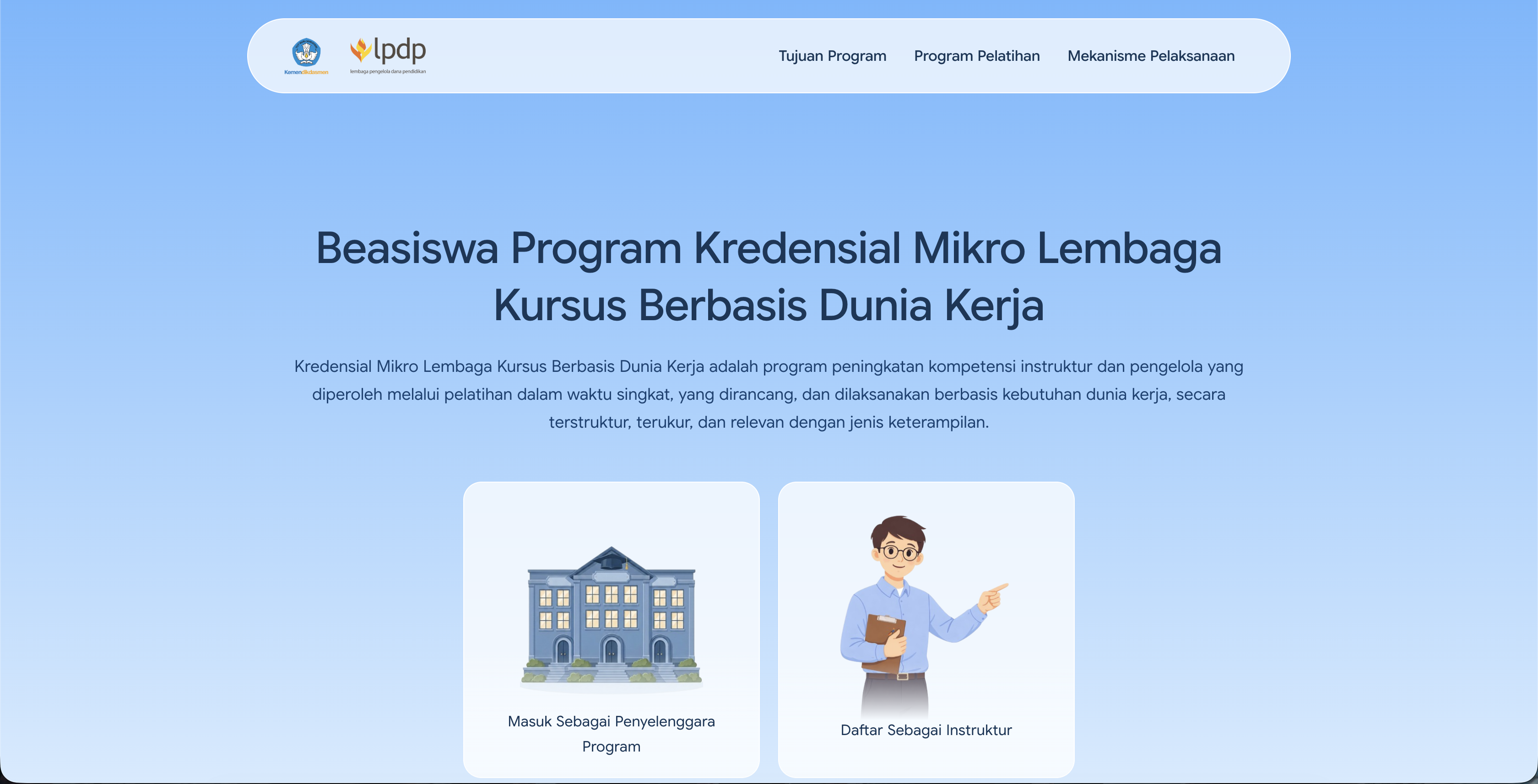 Tampilan project SIKOMPAK